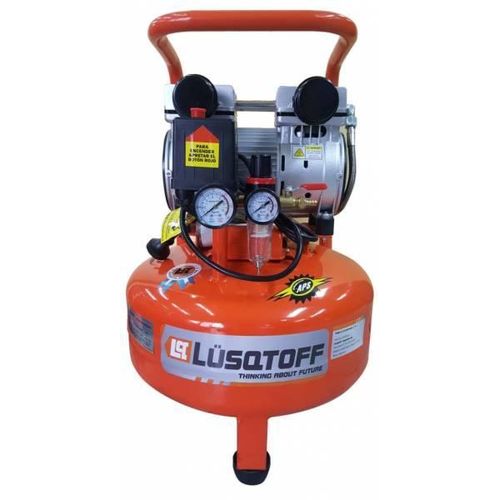 COMPRESOR LUSQTOFF 24 LTS 1HP 0122 SIN ACEITE ODONTOLOGICO