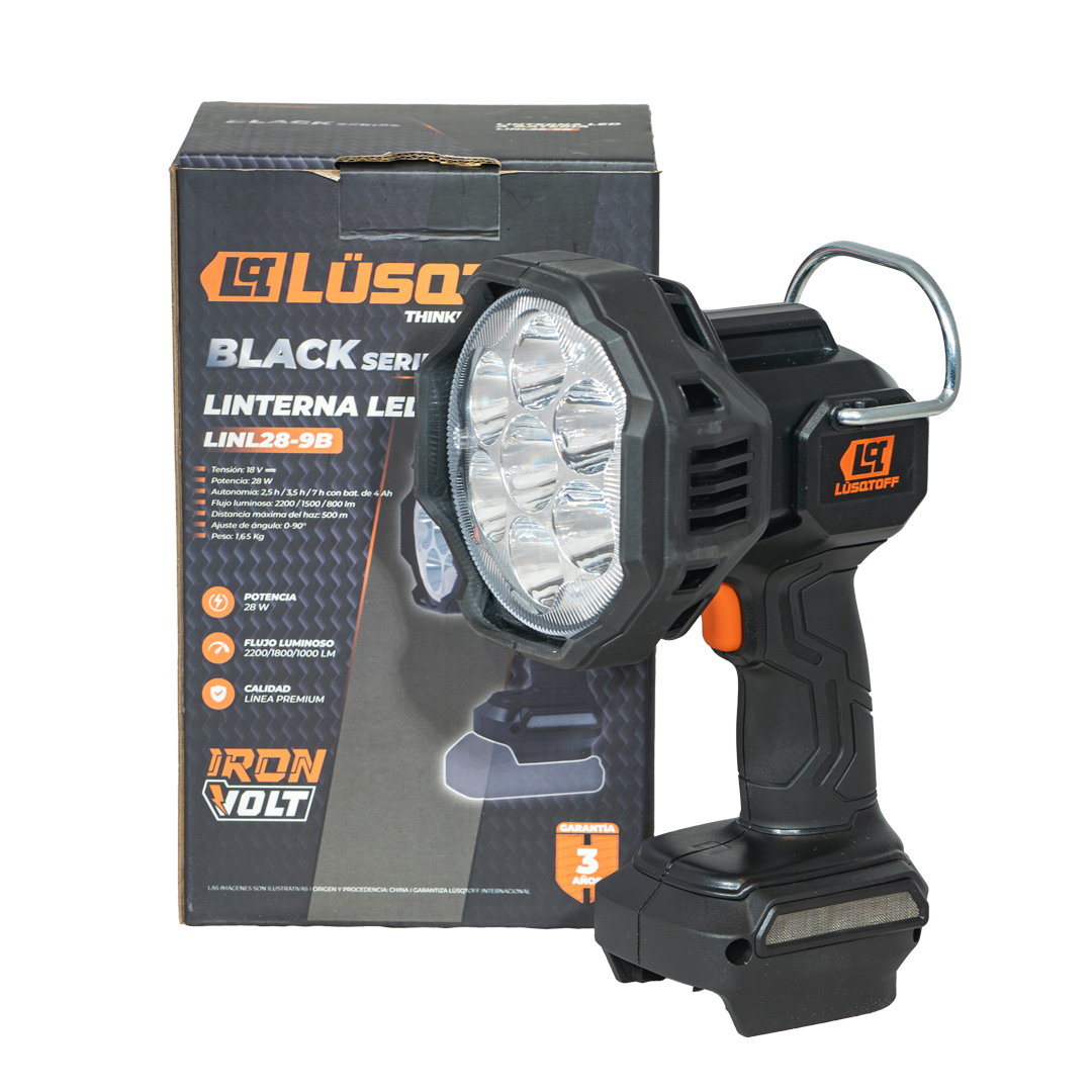LINTERNA LUSQTOFF LINL28-9B 18V 2200 LUMENS S/BAT