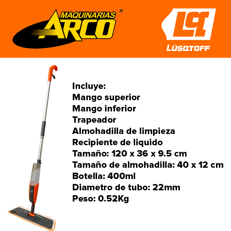 LIMPIADOR LUSQTOFF (MOPA) MSL400-8 SPRAY 400ML