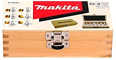 SET FRESAS MAKITA P/ROUTER 1/4 6 PZ D-53578