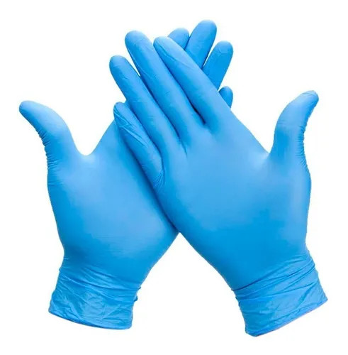 PAR DE GUANTES NITRILO DESCARTABLE PARA EXAMINACION T9