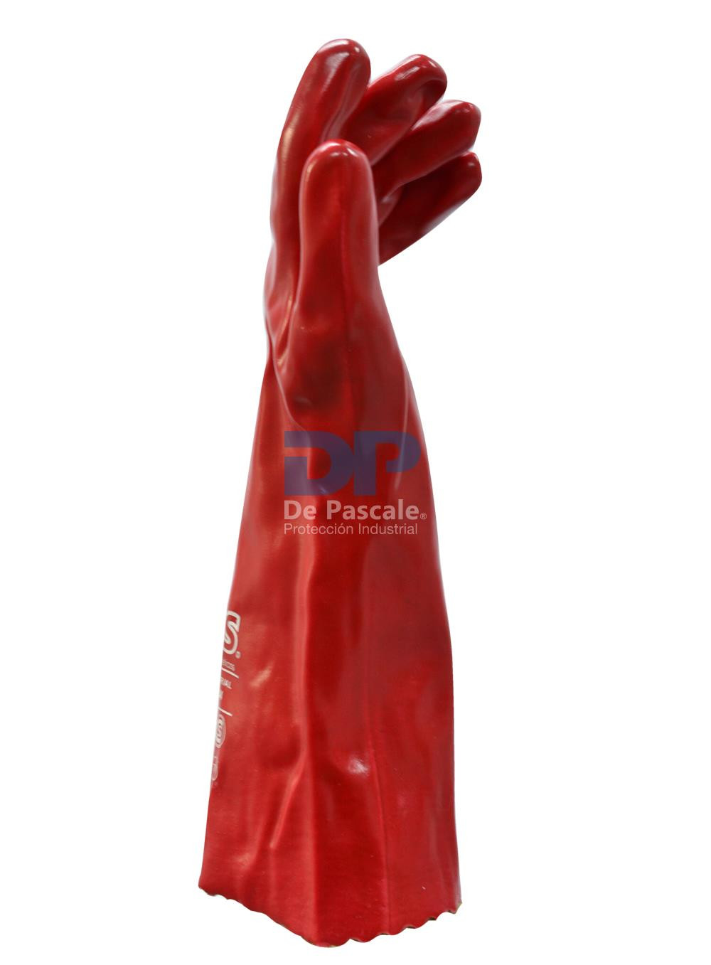 GUANTE DEPASCALE PVC ROJO LARGO 30CM DPS31345