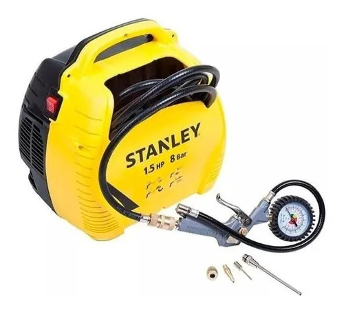 COMPRESOR STANLEY SIN TANQUE 1.5HP 8 BAR CON KIT 6 PZS