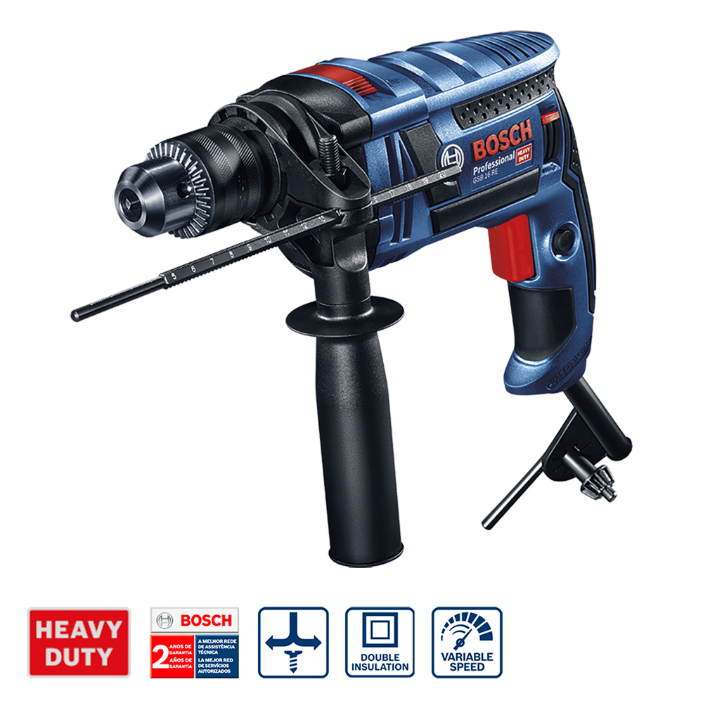 Perceuse filaire 750W Ø 13mm GSB 16 RE - BOSCH 0 601 14E 500