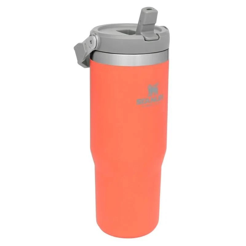 BOTELLA STANLEY FLIP STRAW TUMBLER 887ML CORAL