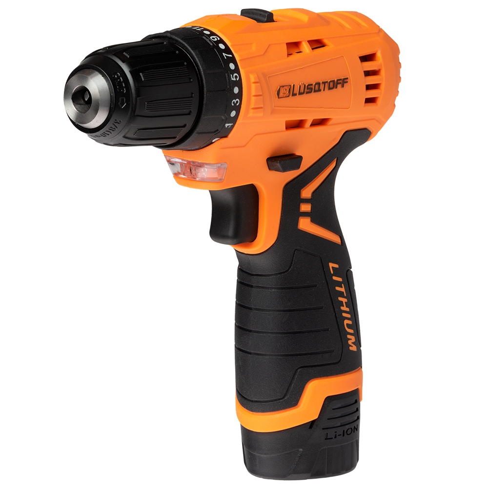 TALADRO ATORNILLADOR LUSQTOFF TAL12-8A 12V CON ACCESORIOS