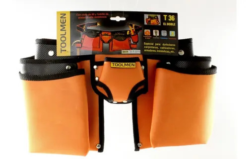 PORTA HERRAMIENTAS DOBLE PARA DURLERO CARPINTERO TOOLMEN T 36