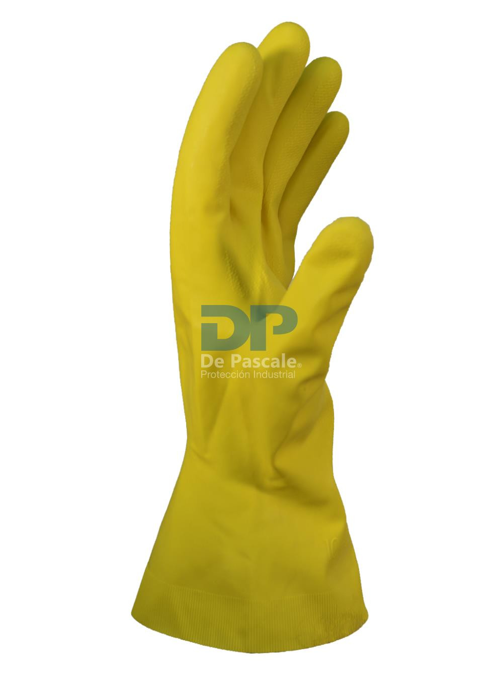 GUANTE LATEX AMARILLO DEPASCALE FLOCADO T9 DPS61324