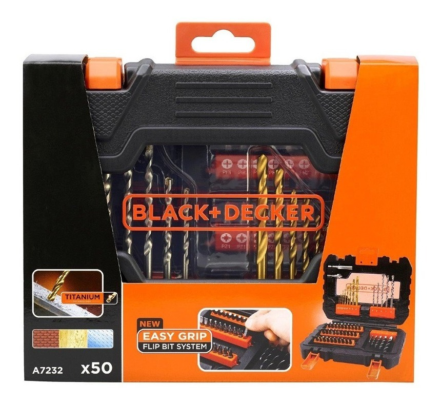 SET MECHAS/PUNTAS BLACK & DECKER 50 PZ A7232-XJ