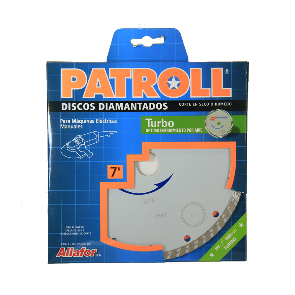 DISCO DIAM. PATROLL 7 TURBO PT-7