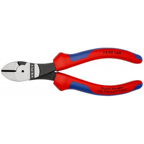 ALICATE KNIPEX 160MM CORTE OBLICUO 74-02-160