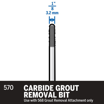 BROCA DREMEL PARA REMOCION DE JUNTAS 3.2MM 570