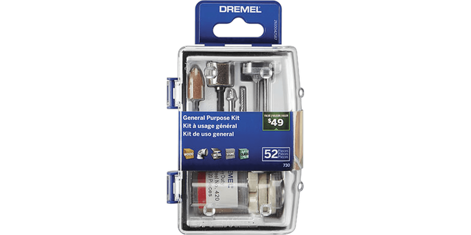 KIT DREMEL 52 ACCESORIOS MULTIUSO 730-01 26150730AA