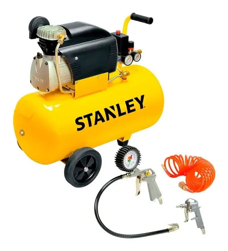 COMPRESOR STANLEY 50 LTS 2 HP 8 BAR CON KIT 3 PZ FCDV404STC006