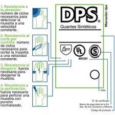 GUANTE NITRILO DE PASCALE MEDIO BAÑO AZUL LONA DPS11255