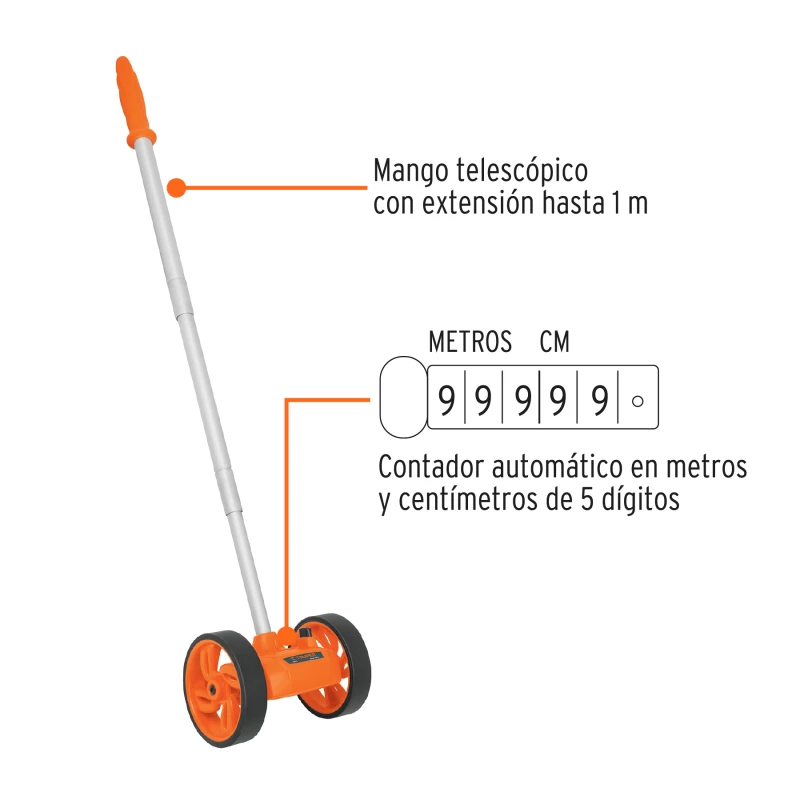 ODOMETRO TRUPER 1 KM CON DOBLE RUEDA 4" 15830