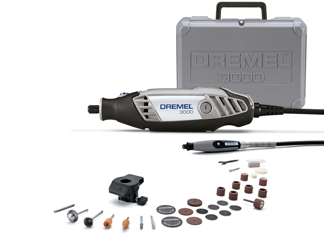 MINITORNO DREMEL 3000 30 ACCESORIOS + 2 ACOPLES