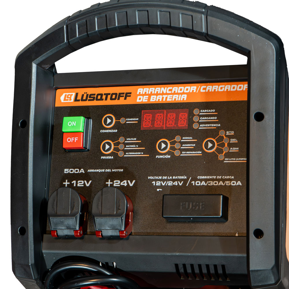 CARGADOR ARRANCADOR LUSQTOFF 12V-24V 500A LCC-500