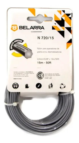 TANZA BELARRA NYLON PARA BORDEADORA 1.3 MM/0.05" 15 MTS