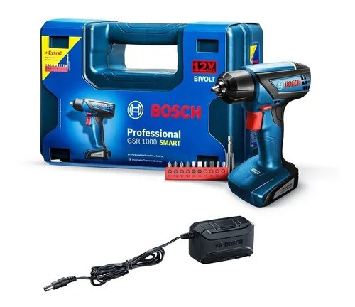 TALADRO ATORNILLADOR BOSCH GSR 1000 SMART 12V CON BATERIA Y CARGADOR