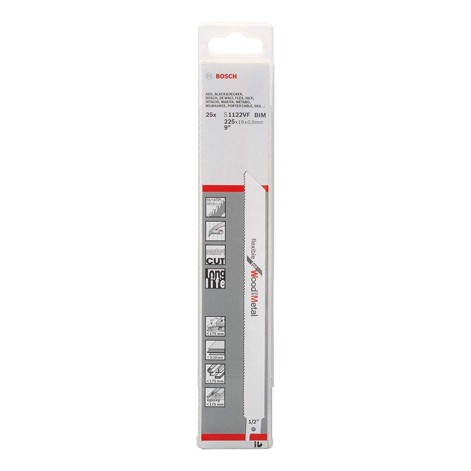 HOJA DE SIERRA SABLE BOSCH 9 P/MAD X5UN S1122VF